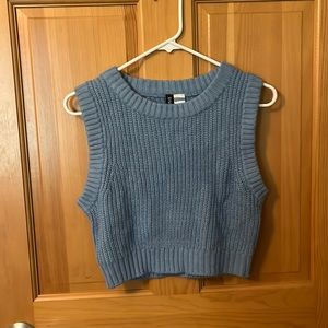 Blue sweater vest